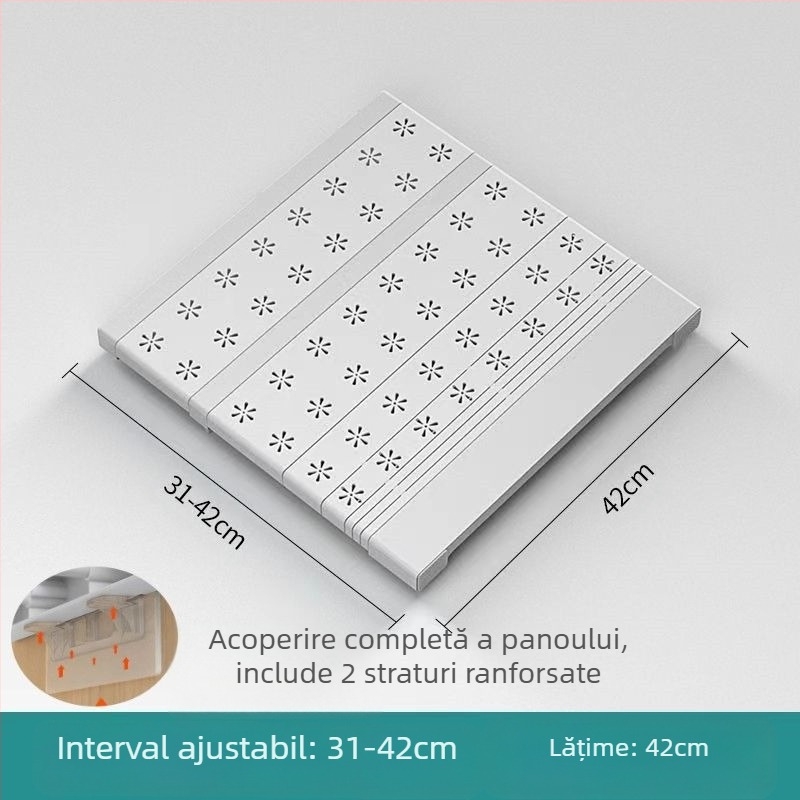 Divizor pentru garderobă cu poliță reglabilă, spațiu de depozitare, stil japonez