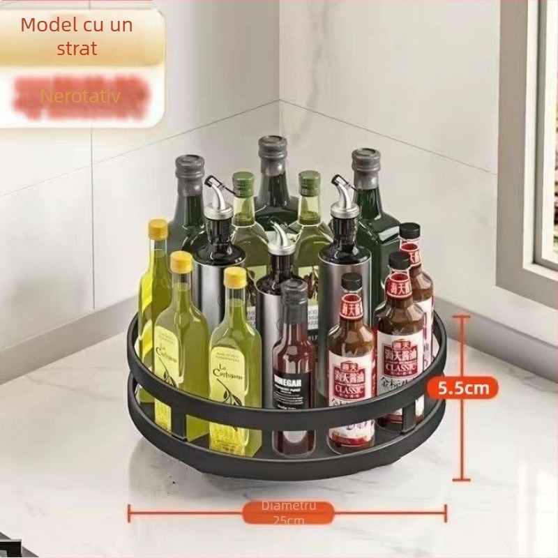 Raft de depozitare gustări, raft de depozitare pentru gustări, dulap de depozitare, cărucior, cutie de depozitare rotativă, multistrat, living room, fructe