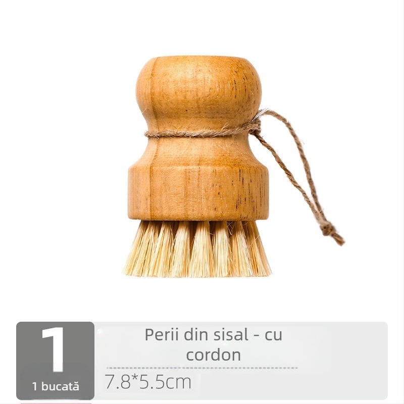Perie de spălat vase transfrontalieră, artefact, ustensile de bucătărie de uz casnic, perie de oală, mâner scurt, sisal natural, curățare de nucă de cocos