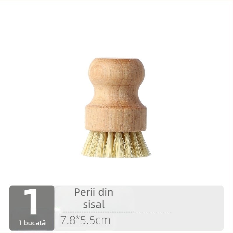 Perie de spălat vase transfrontalieră, artefact, ustensile de bucătărie de uz casnic, perie de oală, mâner scurt, sisal natural, curățare de nucă de cocos