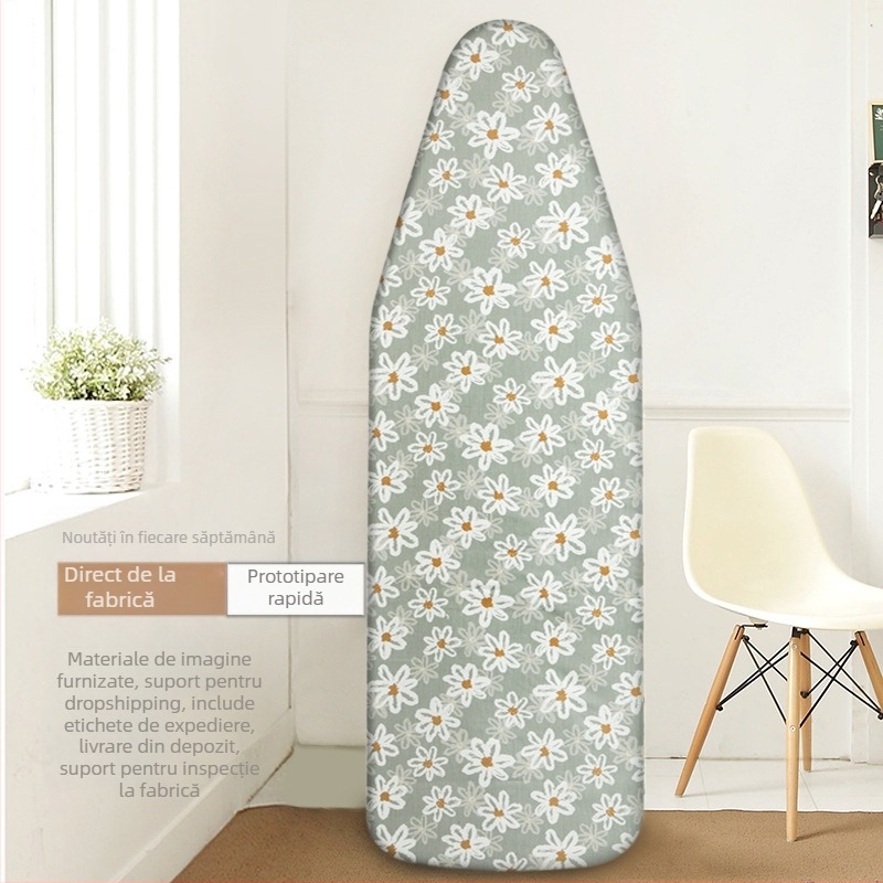 Set de călcat din bumbac pentru călcat la temperatură înaltă, set de masă de călcat pentru uz casnic, cu margine elastică transfrontalieră