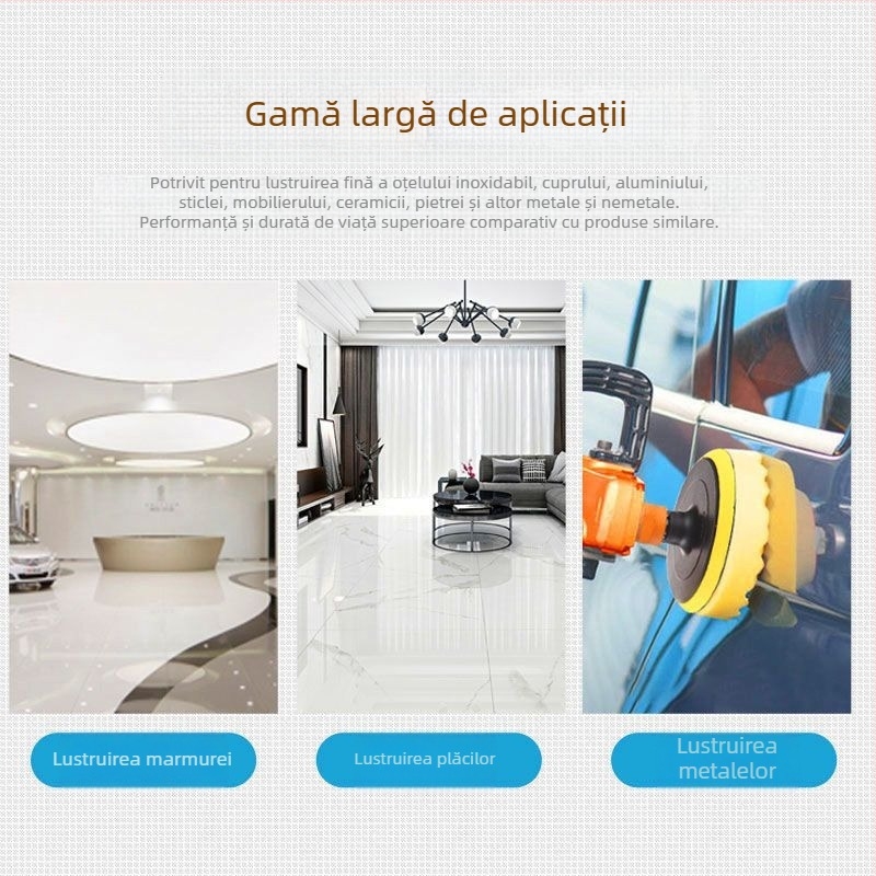 Lână roată oglindă lustruit roată îngroșată polizor unghiular lustruit sticlă metal oțel inoxidabil lână de piatră bile foaie de lustruit