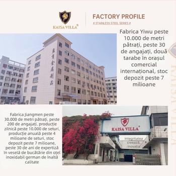 Set de oale din oțel inoxidabil 201 de calitate alimentară cu fund îngroșat cu 5 straturi, oală pentru supă cu mâner dublu, oală pentru tocană cu capac din oțel Kv-1086, en-gros de la producător