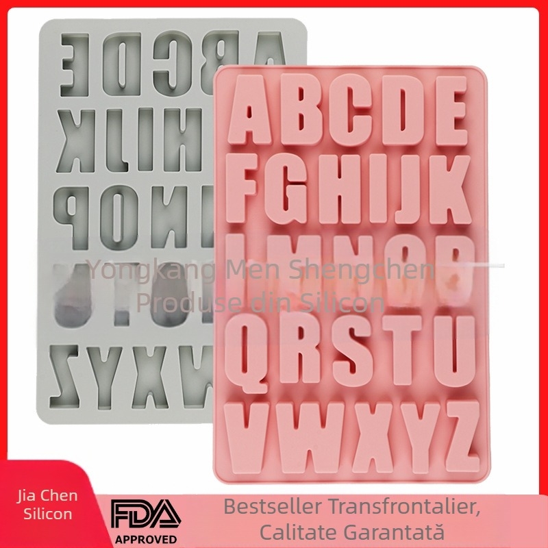 1 buc silicon 26 stereo alfabet englez tort mucegai decorativ ciocolată picătură lipici DIY instrument de copt