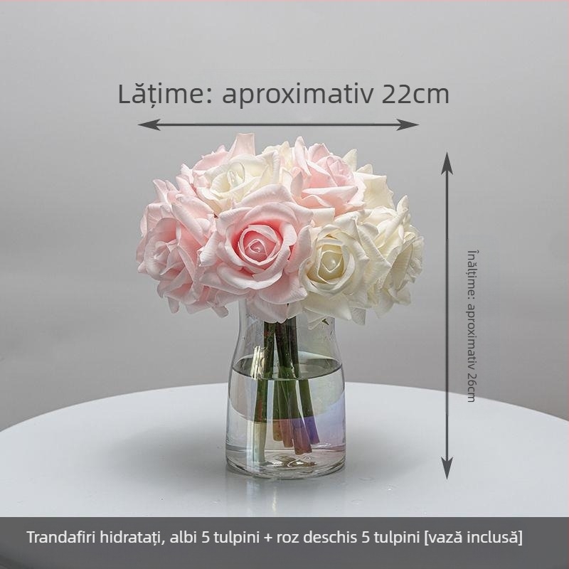 Flori automate de deschidere și închidere senzație hidratantă fotografiere Hotel TV Cabinet foto recuzită Acasă stil chinezesc nou