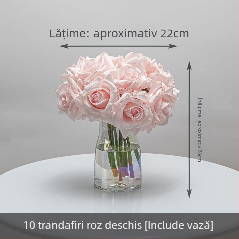 Flori automate de deschidere și închidere senzație hidratantă fotografiere Hotel TV Cabinet foto recuzită Acasă stil chinezesc nou