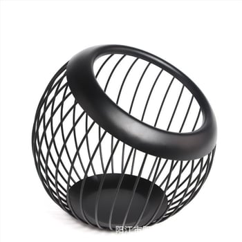 Coș de depozitare universal pentru cafea, capacitate mare, metalic, nordic, din fier, capsule de cafea, coș de depozitare pentru desktop, cutie de depozitare diverse