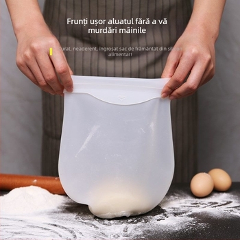 Sac de frământat aluat din silicon și sac pentru tăiței, tăiței vii, ceară, sac de frământat, artefact din silicon de uz casnic, antiaderent, îngroșat, de calitate alimentară