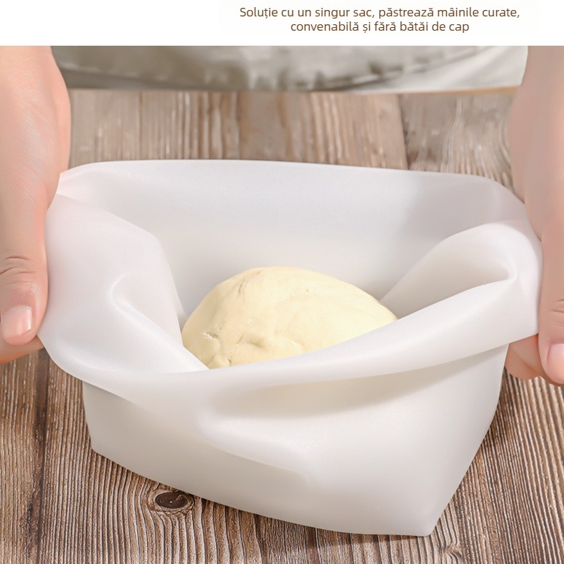 Sac de frământat aluat din silicon și sac pentru tăiței, tăiței vii, ceară, sac de frământat, artefact din silicon de uz casnic, antiaderent, îngroșat, de calitate alimentară