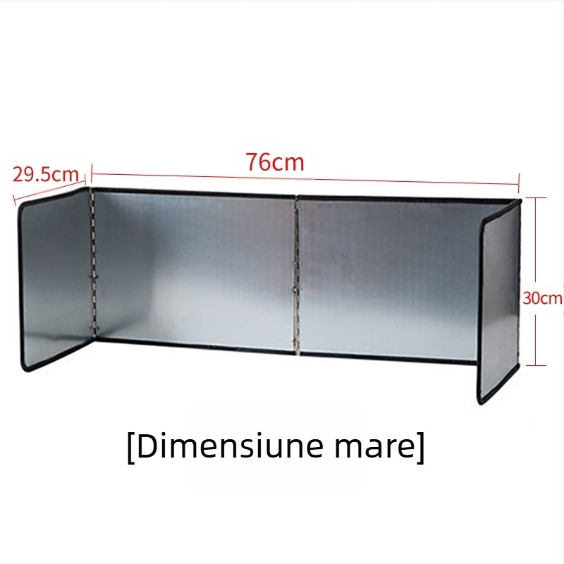 Barieră galvanizată pentru ulei, pliabilă, izolație termică, placă de bucătărie, barieră împotriva stropirii de ulei, aragaz pe gaz