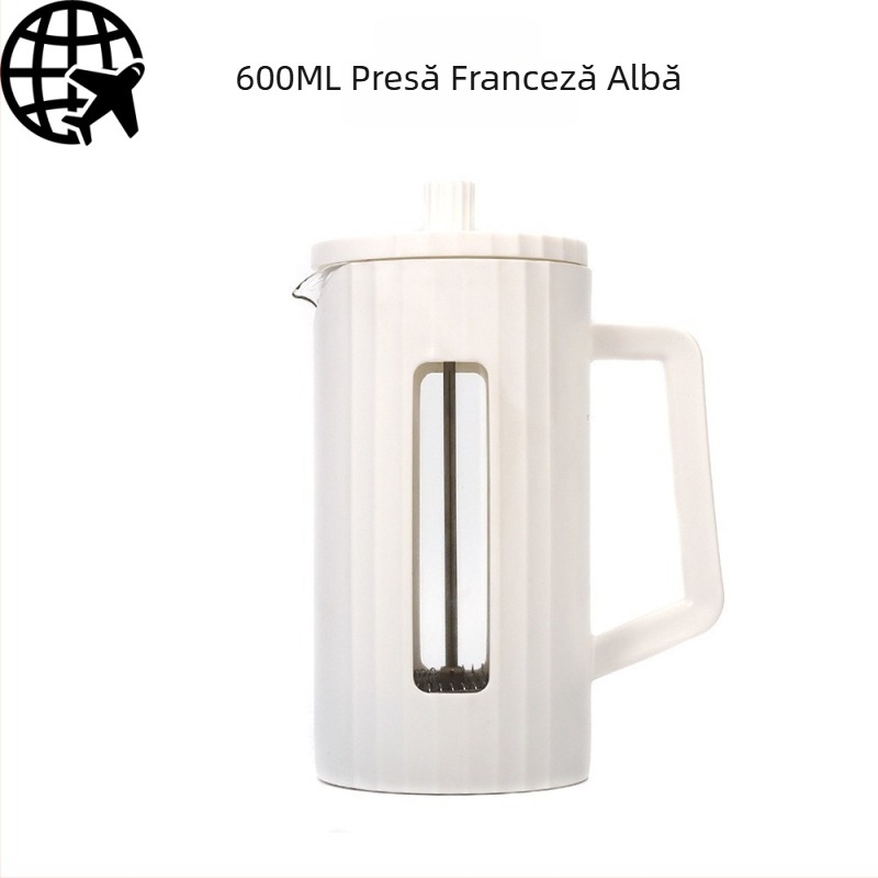 Ceașcă de cafea de uz casnic simplă din sticlă borosilicată înaltă transfrontalieră, cafetieră franceză de partajare, oală de preparare manuală, oală de cafea, oală de presă franceză