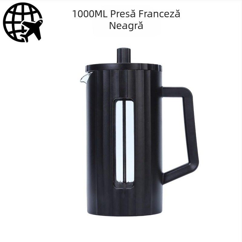 Ceașcă de cafea de uz casnic simplă din sticlă borosilicată înaltă transfrontalieră, cafetieră franceză de partajare, oală de preparare manuală, oală de cafea, oală de presă franceză