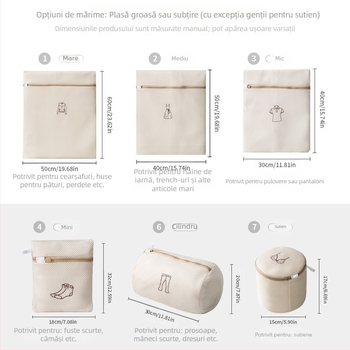 Sandwich brodat rufe sac îngroșat dublu strat sutien spălare sac costum mașină de spălat special anti-deformare spălare plasă sac