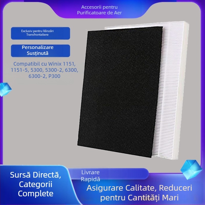 Potrivit pentru filtrul purificatorului de aer Winix 115115 C535 5300 5300-2 Filtru de aer Hepa