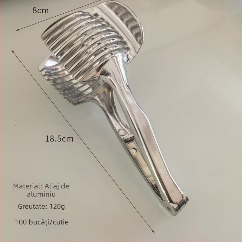 Feliator de lămâie din aliaj multifuncțional, divizor de fructe cu mâner, felie de roșii, instrument de tăiat fructe de uz casnic