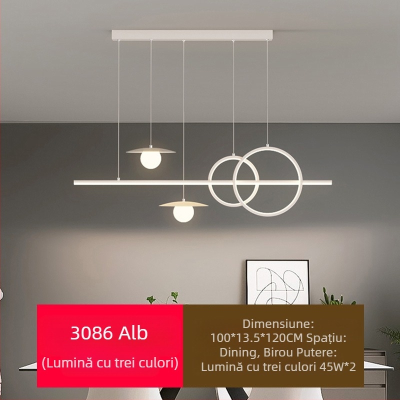 Candelabru LED cu spectru complet pentru restaurant, cu protecție pentru ochi, pentru sufragerie, modern, cu internet, popular, creativ, lung, pentru bar