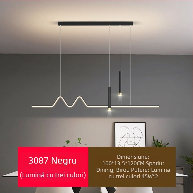 Candelabru LED cu spectru complet pentru restaurant, cu protecție pentru ochi, pentru sufragerie, modern, cu internet, popular, creativ, lung, pentru bar