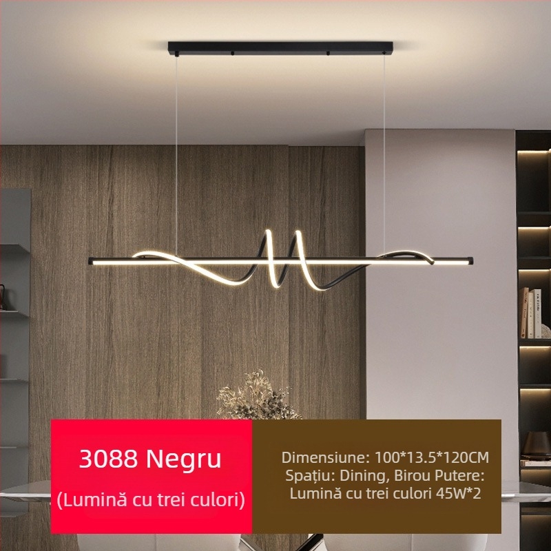 Candelabru LED cu spectru complet pentru restaurant, cu protecție pentru ochi, pentru sufragerie, modern, cu internet, popular, creativ, lung, pentru bar