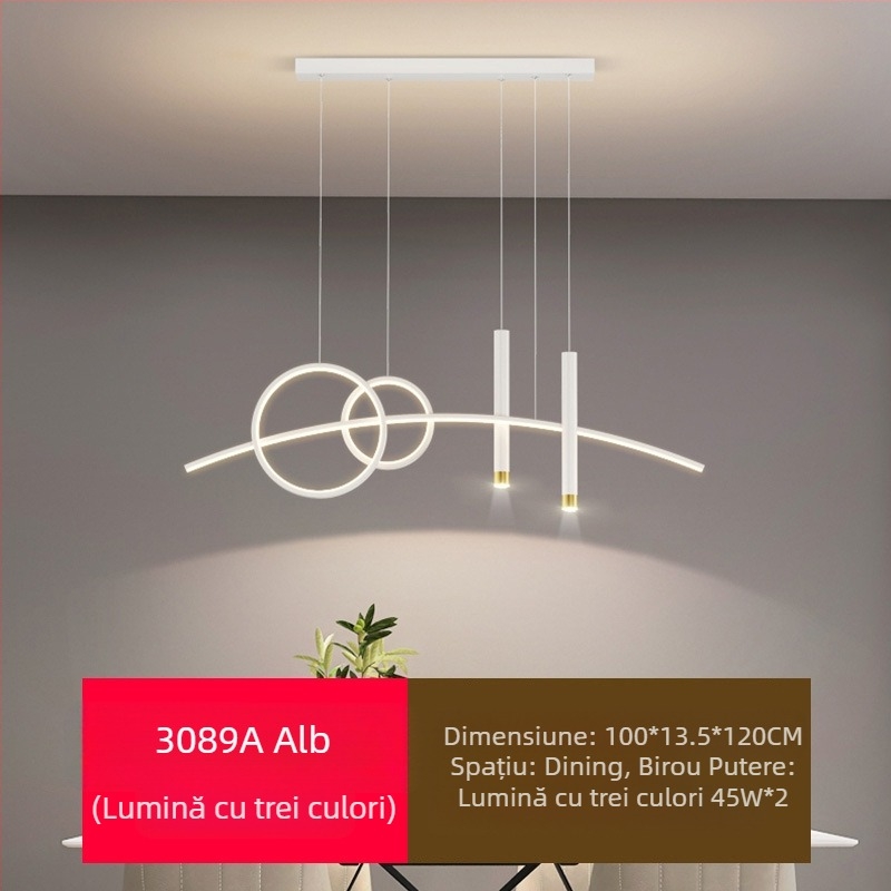 Candelabru LED cu spectru complet pentru restaurant, cu protecție pentru ochi, pentru sufragerie, modern, cu internet, popular, creativ, lung, pentru bar