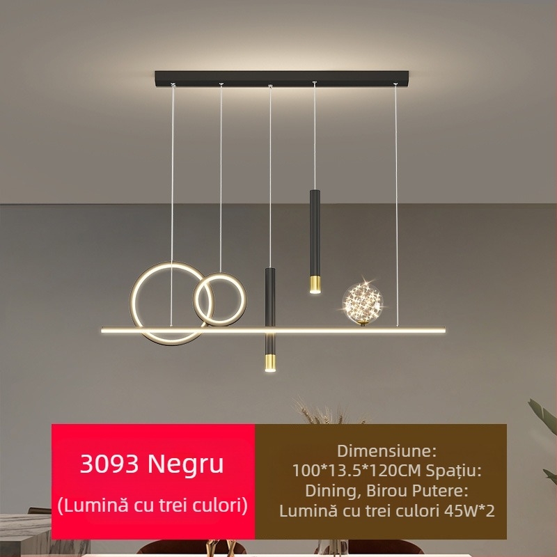Candelabru LED cu spectru complet pentru restaurant, cu protecție pentru ochi, pentru sufragerie, modern, cu internet, popular, creativ, lung, pentru bar