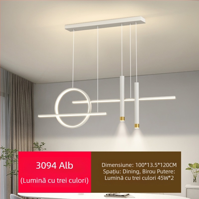 Candelabru LED cu spectru complet pentru restaurant, cu protecție pentru ochi, pentru sufragerie, modern, cu internet, popular, creativ, lung, pentru bar