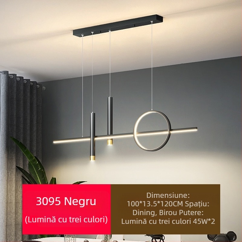 Candelabru LED cu spectru complet pentru restaurant, cu protecție pentru ochi, pentru sufragerie, modern, cu internet, popular, creativ, lung, pentru bar