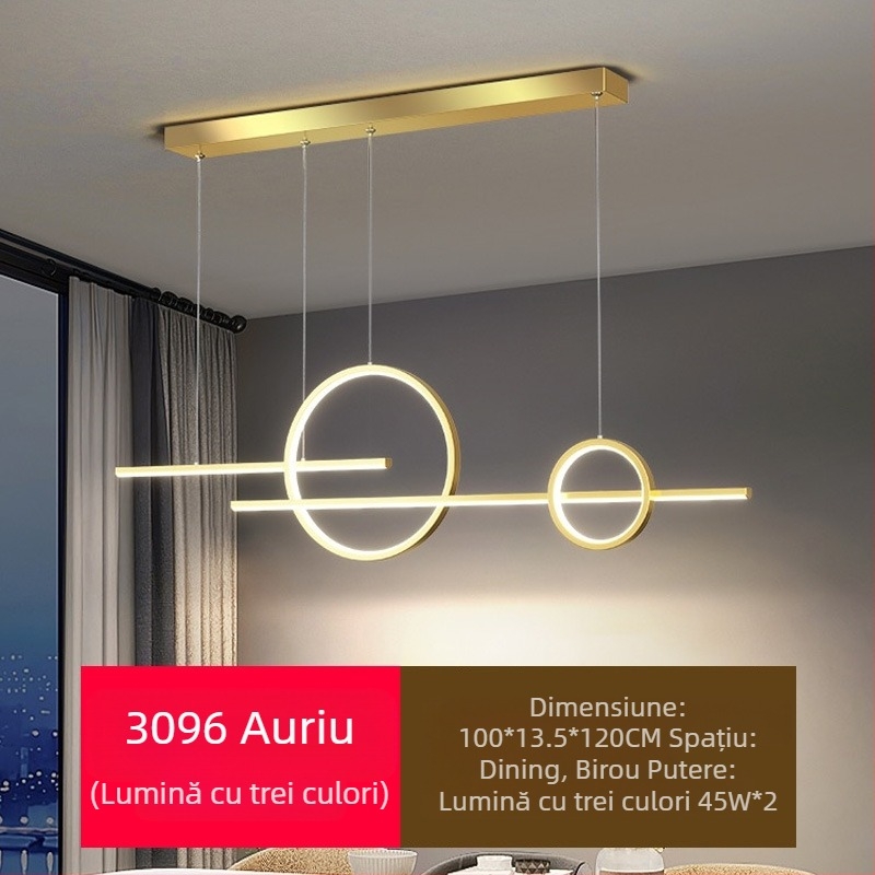 Candelabru LED cu spectru complet pentru restaurant, cu protecție pentru ochi, pentru sufragerie, modern, cu internet, popular, creativ, lung, pentru bar