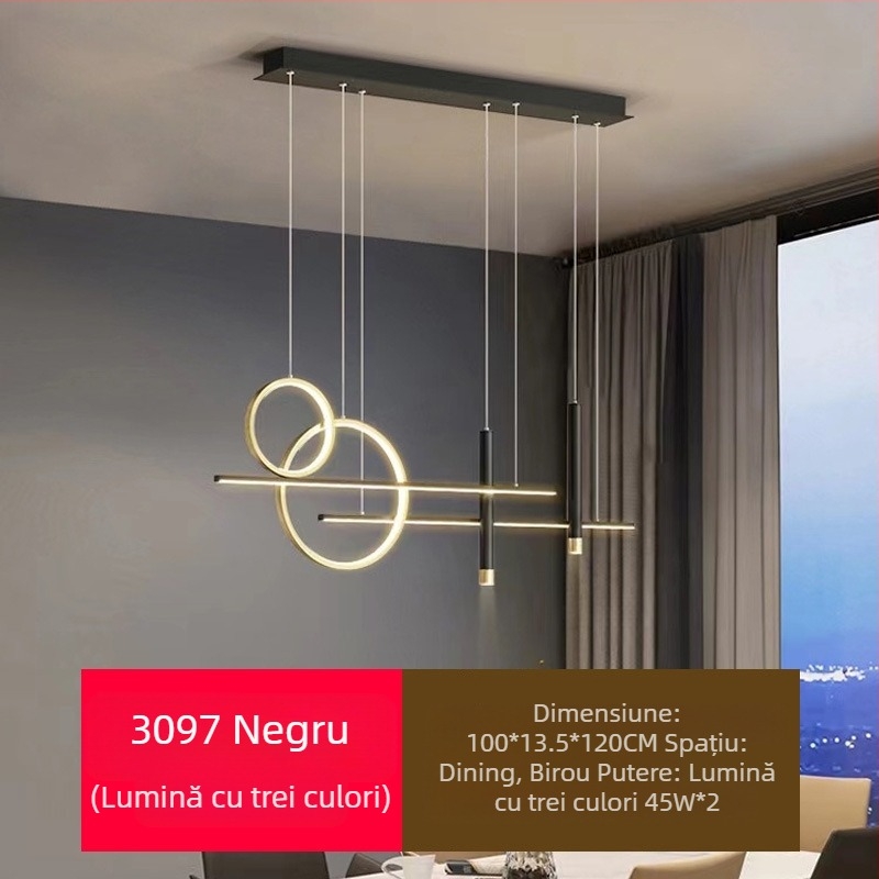 Candelabru LED cu spectru complet pentru restaurant, cu protecție pentru ochi, pentru sufragerie, modern, cu internet, popular, creativ, lung, pentru bar