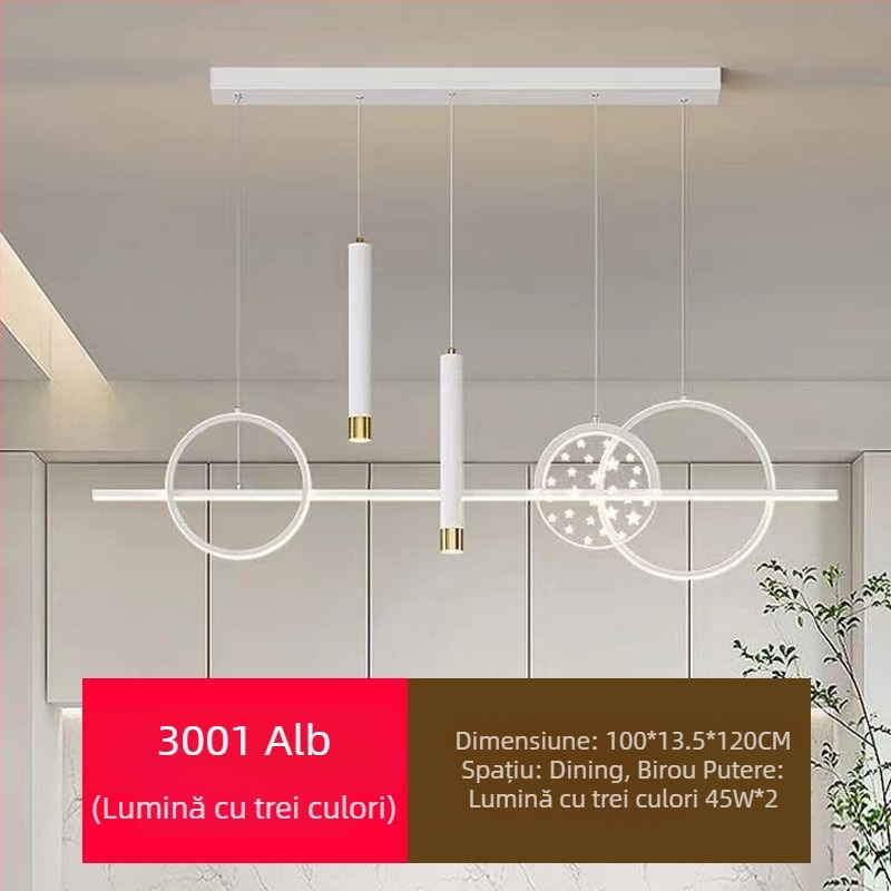 Candelabru LED cu spectru complet pentru restaurant, cu protecție pentru ochi, pentru sufragerie, modern, cu internet, popular, creativ, lung, pentru bar