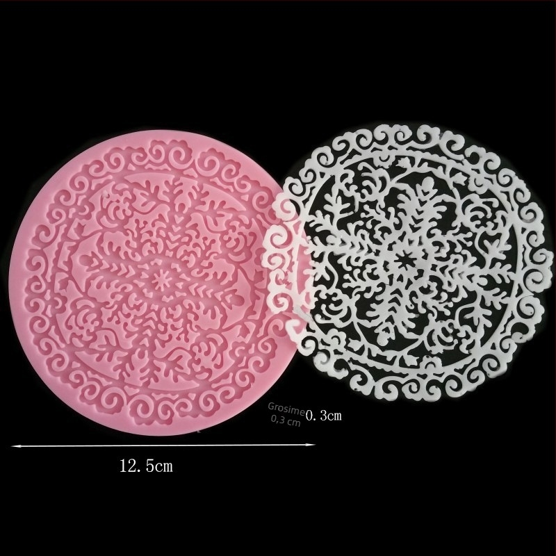 1 buc silicon tort mucegai ... ciocolată mucegai tort mucegai instrumente de copt tort mucegai dantelă mucegai formă creativă