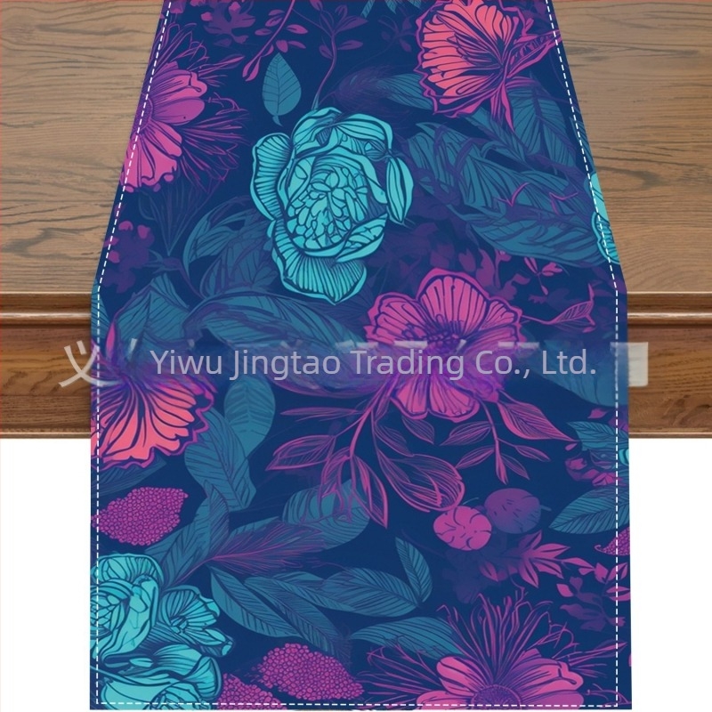 2024 Transfrontalieră Nouă Traversă de Masă din In Primăvară și Vară Flori Acasă Restaurant Sufragerie Masă de Sufragerie Interior și Exterior Traversă de Masă Decorativă