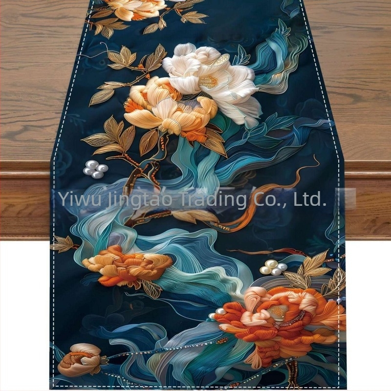 2024 Transfrontalieră Nouă Traversă de Masă din In Primăvară și Vară Flori Acasă Restaurant Sufragerie Masă de Sufragerie Interior și Exterior Traversă de Masă Decorativă