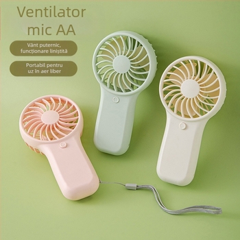 Explozii transfrontaliere Ventilator mic portabil Baterie uscată Vânt mare Student În aer liber Portabil Mic Ventilator electric Cadou