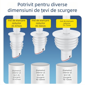Inel de etanșare anti-miros pentru țeavă de canalizare, dop din silicon, lavoar de bucătărie, mașină de spălat, dop de scurgere a țevii, anti-retur, artefacte anti-miros