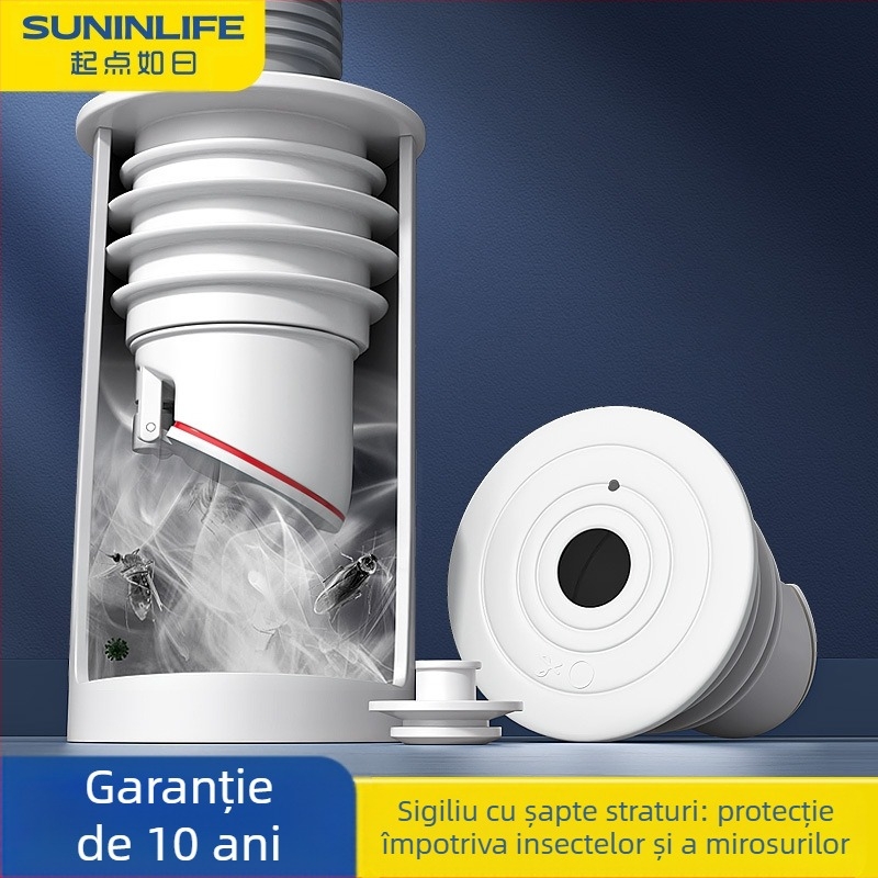 Inel de etanșare anti-miros pentru țeavă de canalizare, dop din silicon, lavoar de bucătărie, mașină de spălat, dop de scurgere a țevii, anti-retur, artefacte anti-miros
