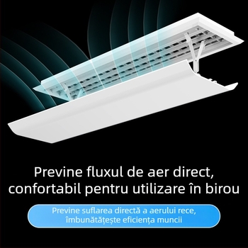 Paravânt pentru aer condiționat central, paravânt, țeavă de vânt, deflector de evacuare a aerului rece, grilă anti-suflare directă, capac universal pentru ghidarea vântului