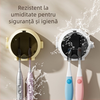 Suporturi pentru periuțe de dinți Spaceman, baie, fără găuri, montat pe perete, pentru depozitarea periuței de dinți electrice, suport de perete pentru baie