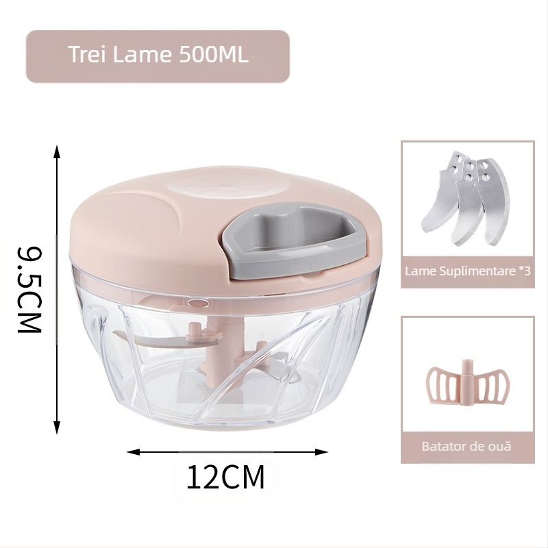 Tăietor de legume multifuncțional de usturoi, tras manual, de uz casnic, râșniță de usturoi de bucătărie, mașină de gătit, trăgător de usturoi, râșniță de legume en-gros