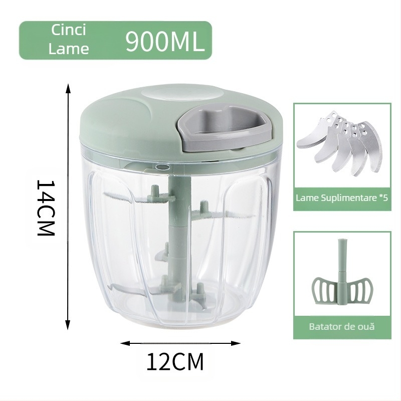 Tăietor de legume multifuncțional de usturoi, tras manual, de uz casnic, râșniță de usturoi de bucătărie, mașină de gătit, trăgător de usturoi, râșniță de legume en-gros