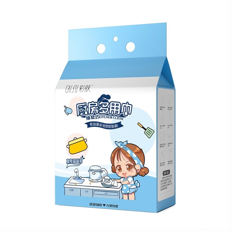 Cârpe de bucătărie de unică folosință care nu lasă scame și nu se lipesc de ulei. Prosoape de hârtie speciale pentru bucătărie, cârpe detașabile, umede și uscate.