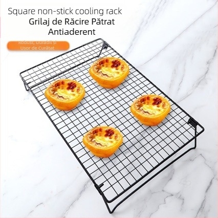 Suport de răcire pentru computer, suport de răcire pentru pâine, suport de răcire negru antiaderent, suport pentru tort, instrumente de copt multifuncționale