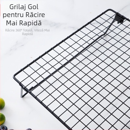 Suport de răcire pentru computer, suport de răcire pentru pâine, suport de răcire negru antiaderent, suport pentru tort, instrumente de copt multifuncționale