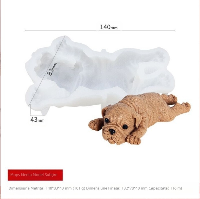 Moldă silicon 3D cu ruj roșu, formă de porc, pentru tort, mousse, animale, jeleu, înghețată, mucegai, model modern ...