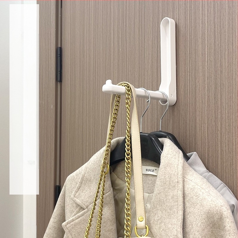 Umeraș de haine depozitare artefact balcon pliabil fără perforații de uz casnic Fit Rack dormitor haine agățat uscător Rack clip colector