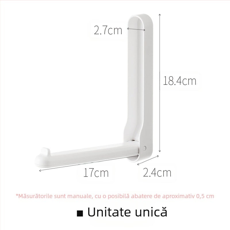Umeraș de haine depozitare artefact balcon pliabil fără perforații de uz casnic Fit Rack dormitor haine agățat uscător Rack clip colector