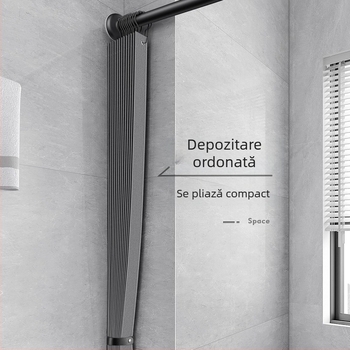 Perdea de duș pliabilă pentru baie, subcostum, fără perforații, invizibilă, impermeabilă, pânză, de înaltă calitate, pentru toaletă, separare uscată și umedă, pentru duș