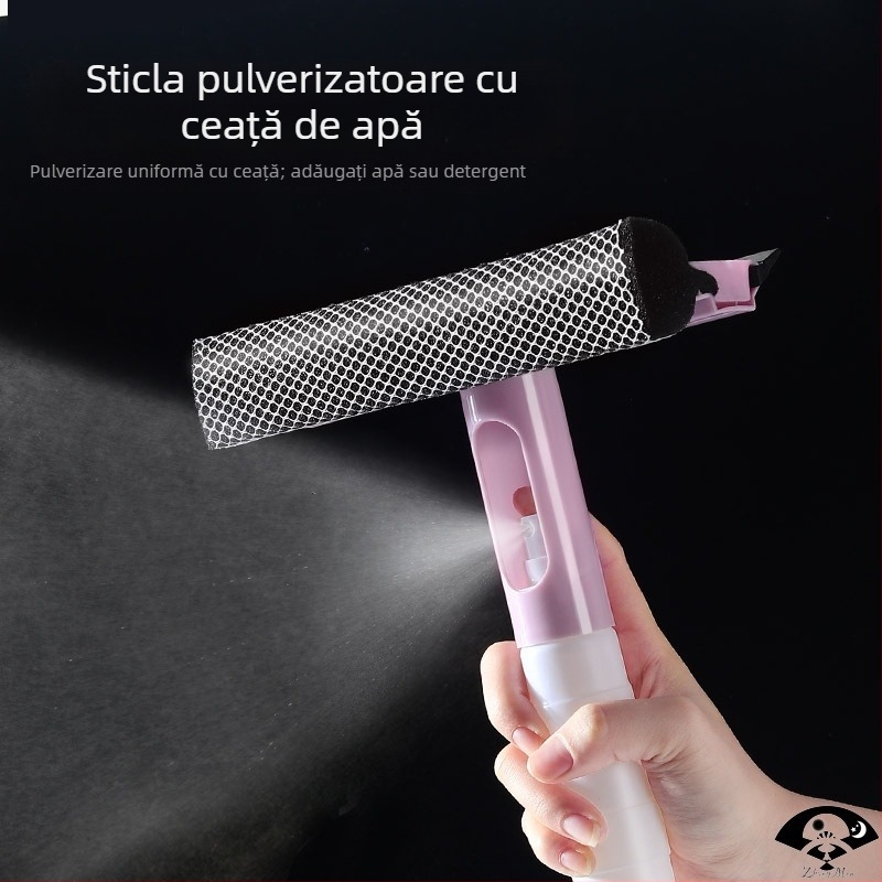 Spray de curățare cu apă, ștergător de geamuri multifuncțional, uz casnic, geamuri pentru toaletă, scule pentru baie, ștergător față-verso, en-gros