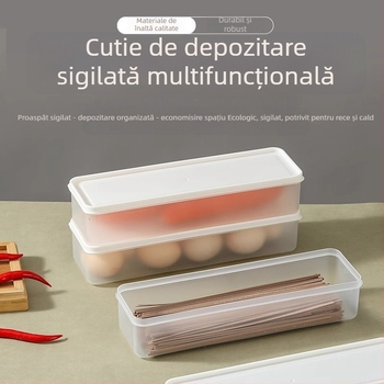 Cutie de depozitare pentru coriandru, șalotă, frigider, artefact pentru conservarea rădăcinii de coriandru, tăiței îngroșați, ouă, legume, conservarea sigilată