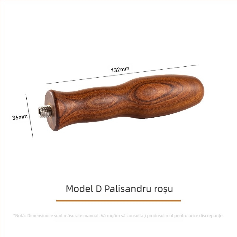 Mâner universal din lemn masiv de cafea, produse din lemn, mâner din lemn modificat, accesorii, mâner de cafea, mâner de mașină de cafea