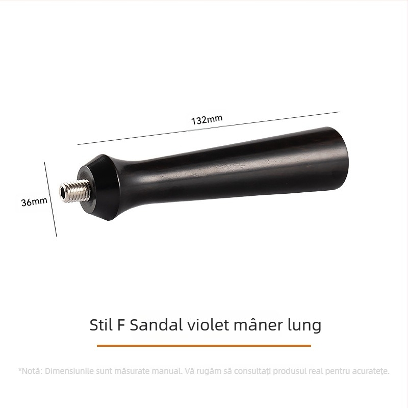 Mâner universal din lemn masiv de cafea, produse din lemn, mâner din lemn modificat, accesorii, mâner de cafea, mâner de mașină de cafea